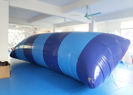 중국 파란 열 - 바다표범 어업 7m * 3m 물 공원을 위한 디지털 방식으로에 의하여 인쇄되는 팽창식 물 한방울 협력 업체