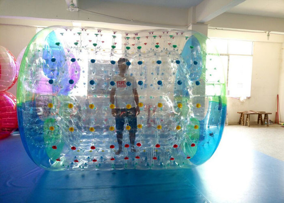 중국 거인 0.8mm PVC 걷는 공 롤러가 아이/성인을 위한 팽창식 물 롤러에 의하여 급수합니다 협력 업체