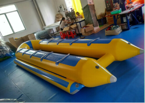 중국 물 스포츠 팽창식 바나나 보트 5.3m*3m 파열 물 게임 관 협력 업체