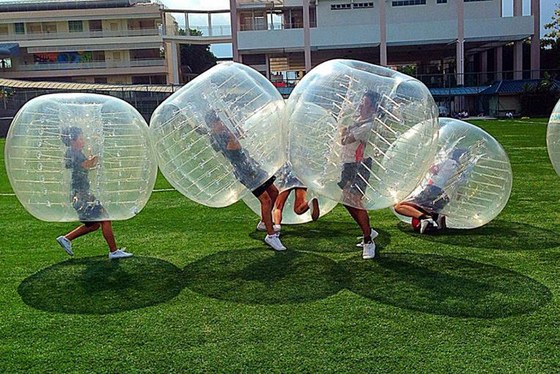 중국 투명한 색깔 팽창식 거품 축구 공, 직경 1.5 M 인간적인 거품 공 협력 업체